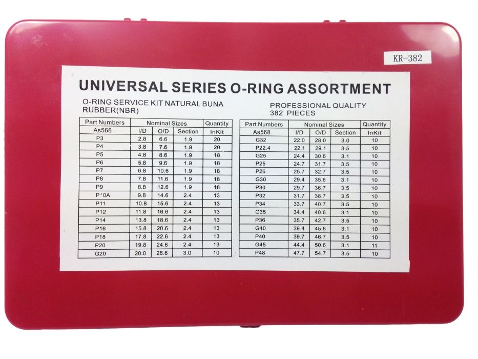 Комплект Гумени О-пръстени Уплътнения Уплътнителен пръстен 409 броя