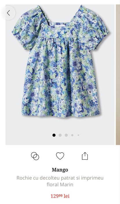 Lot 2 rochii si bluza Mango 104 cm 3-4 ani - NOI