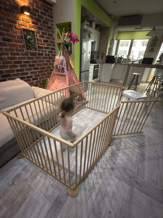 Tarc de joaca pentru copii din lemn de fag