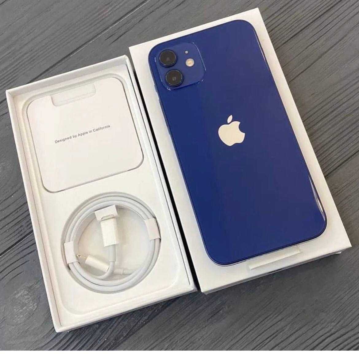 Iphone 12 blue 128g karobga dakument bor yumkust 96%
