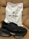 Sneakers BALMAIN originali, 42, piele, negri