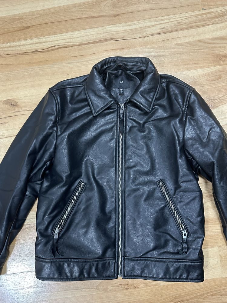 Мъжко кожено яке М размер H&M