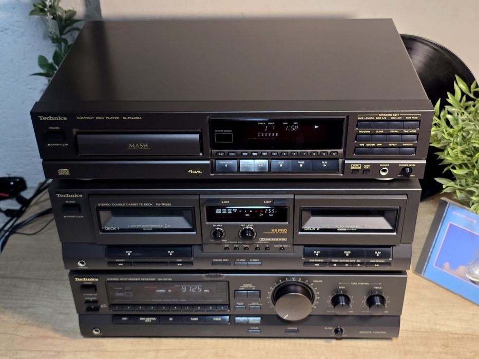 Linie audio TECHNICS, dublu deck, receiver ,cd player ,hifi vintage