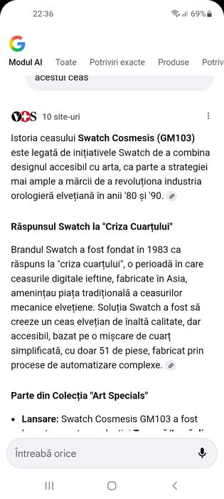 Vand ceas mai multe detalie aveti afisate.