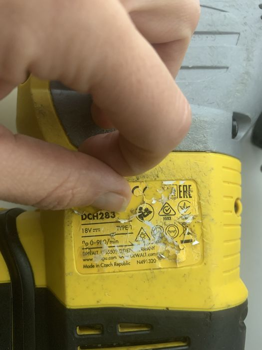 Dewalt DCH283 rotopercutor