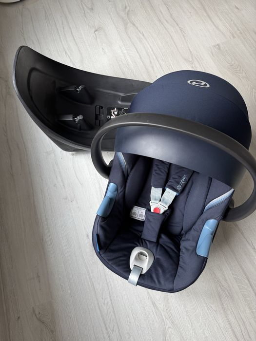 Cybex Scaun auto Aton MI-Size 0- 13kg Indigo Blue + Baza Cybex ISOFIX