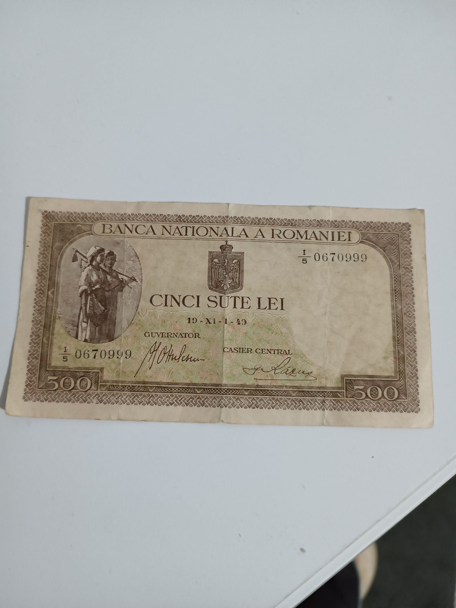 Bancnota 500 lei-1940