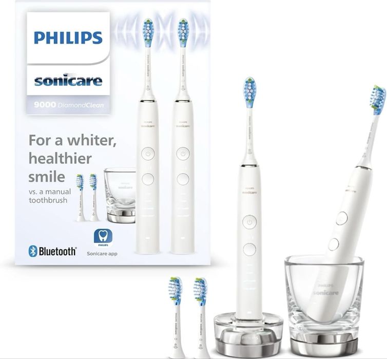 Set Periuțe Electrice Philips Sonicare DiamondClean 9000 Duo Pack