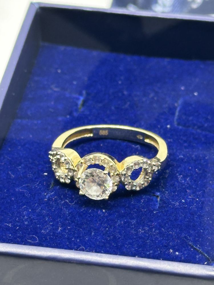 златен дамски пръстен 3.49 гр 14к 585