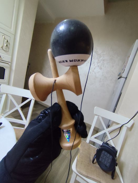 Kendama krom pop originala - negru