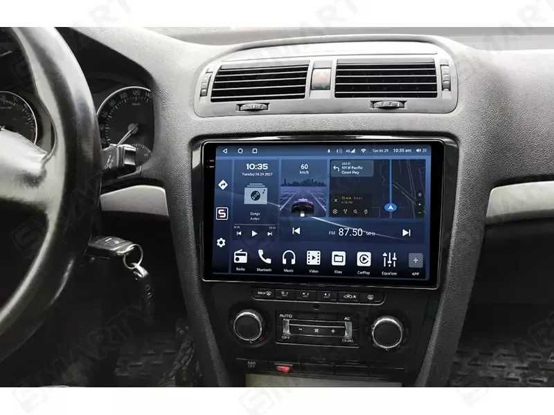 4GB Navigatie GPS Android Skoda Octavia 2 Carplay Auto QLed WIFI DSP