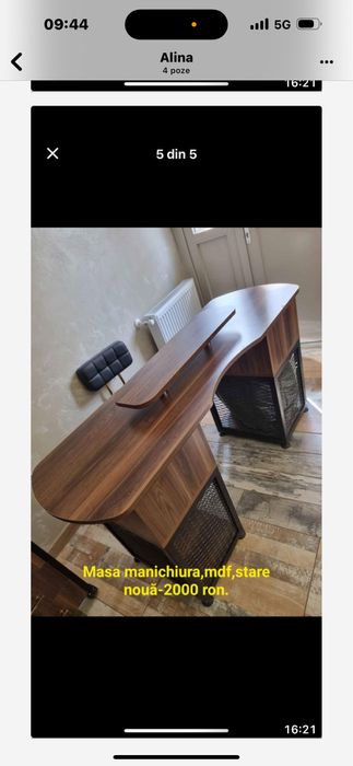 Scaun SPA pedichiura ,profesional din piele naturala