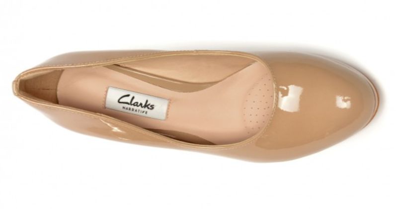 Pantofi noi damă Clarks din lac UK6/EUR 39 1/2, preț redus cu 62%