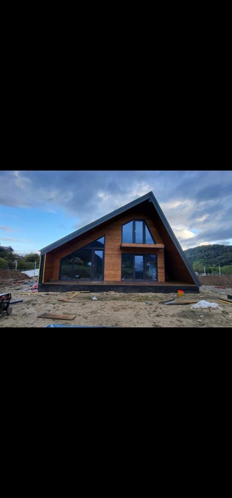 Construim Case din structura de lemn si Cabane stil A Frame, dimensiun