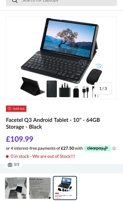 Tableta Facetel, Q3, 11”, sigilata, noua, 64gb, 4gb Ram