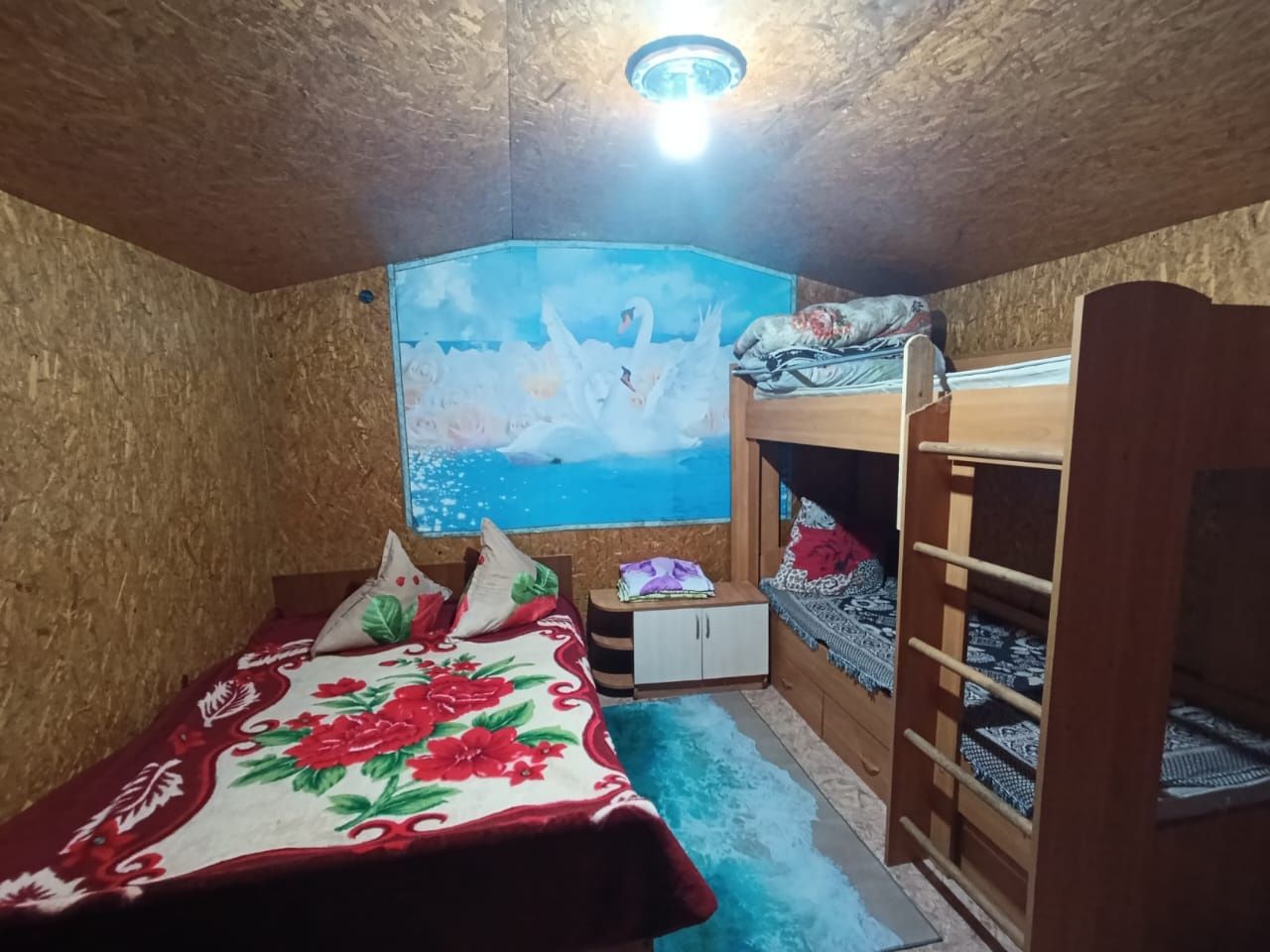 Домики 1-2-3-4-5 местные .