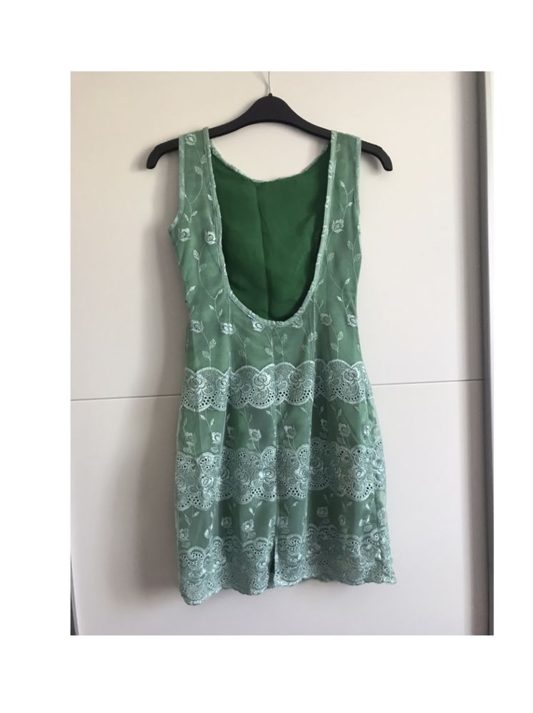 Rochie verde scurta