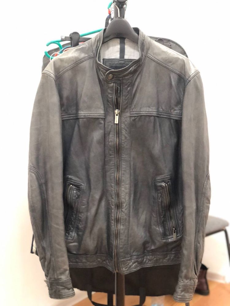 Куртка кожаная от Massimo Dutti