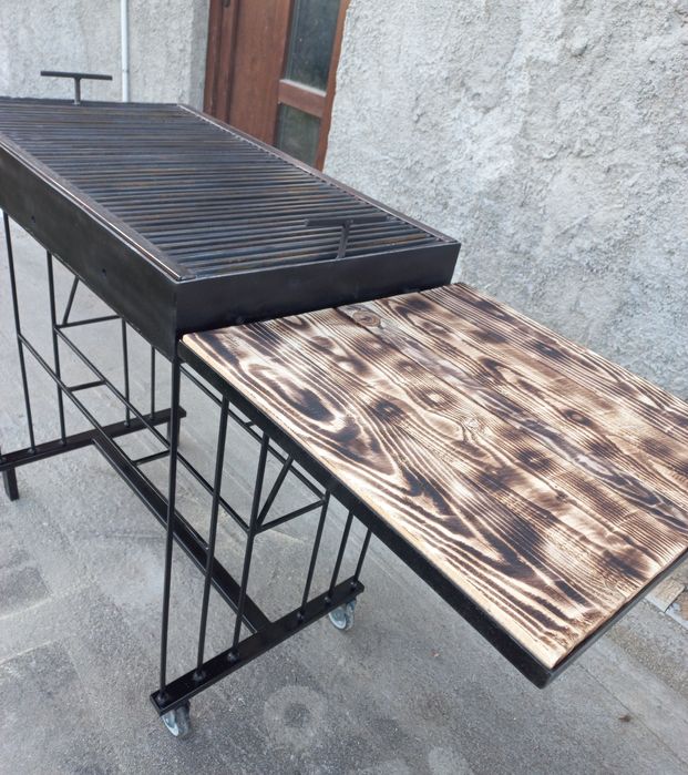 Grătar mare 82x50 cm din tabla groasa de 4mm