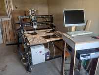 Cnc complet freza 2.2kw masiv, pt lemn