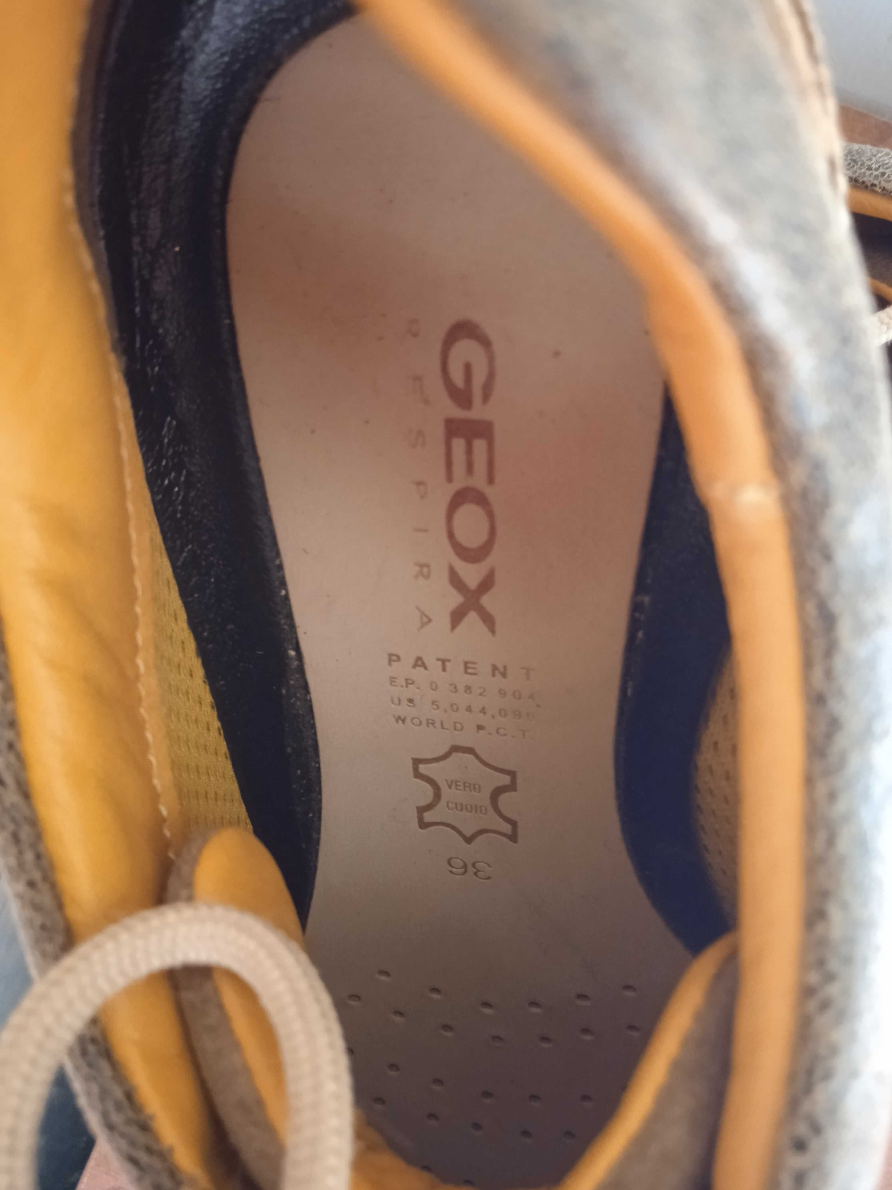 Geox 100% оригинални дамски дишащи обувки естествена кожа - Нови