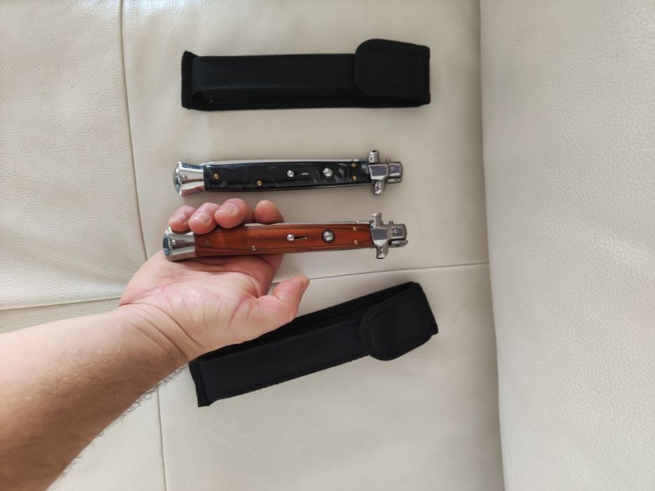 Briceag Stiletto, cuțit Italian 34cm / preț pe bucata negru sau maro