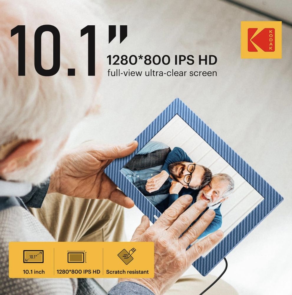 Цифровая фоторамка Kodak Новый 10.1 дюм IPS Экран Сенсор Wifi