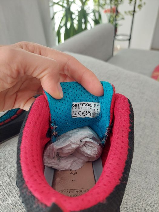 Ghete piele naturala GEOX RESPIRA, 37, cu leduri