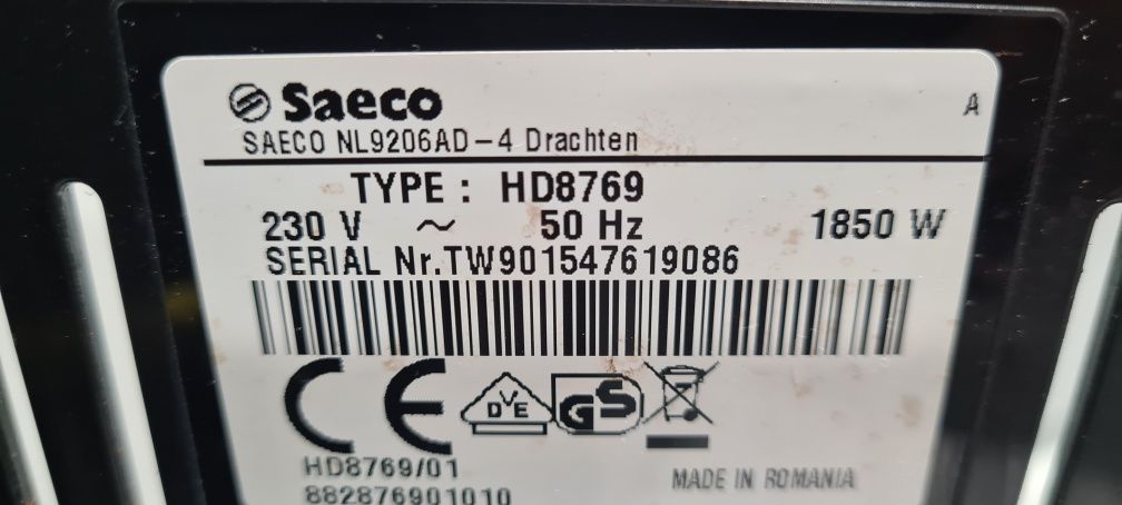 Кафеавтомат Saeco Moltio HD8769