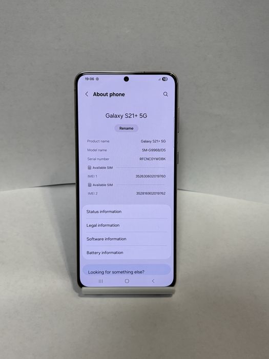 MDM vinde: Samsung S21 Plus, 128GB, Phantom Violet.