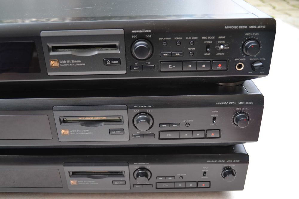 Minidisk  player  Sony   mds je510 / je320  defecte
