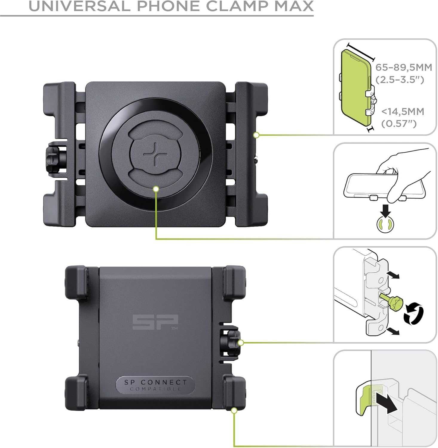 SP CONNECT Bike Bundle II Универсална скоба за телефон за велосипеди
