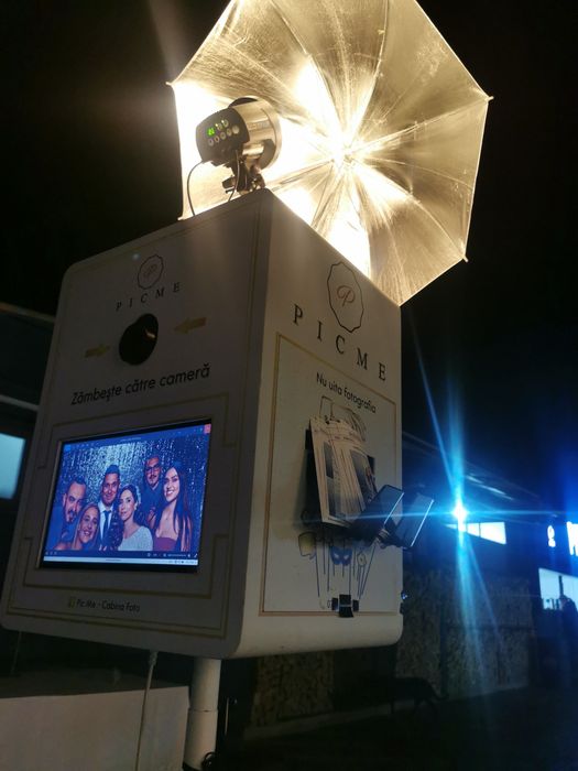 Cabina foto booth, foto evenimente, FUM Greu, Gheață carbonică