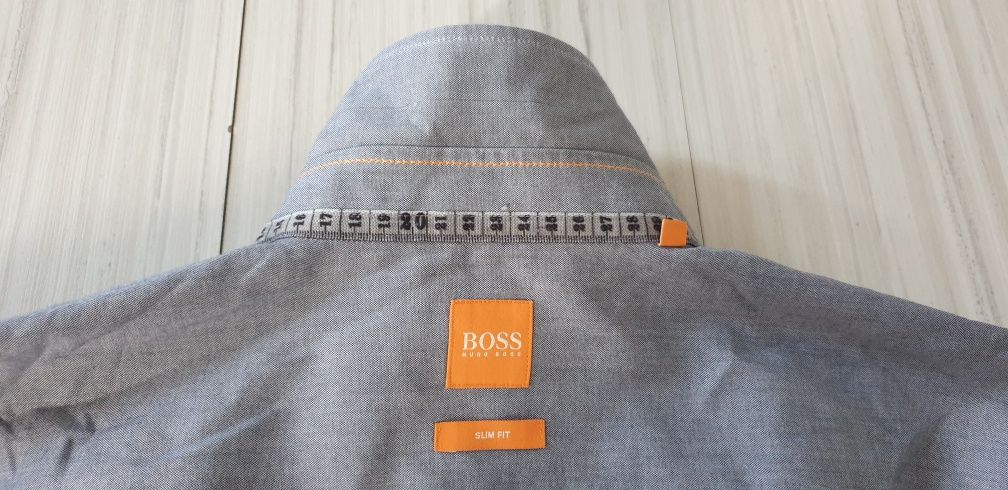 Hugo Boss Slim Fit Cotton Mens Size L НОВО! ОРИГИНАЛ! Мъжка Риза!