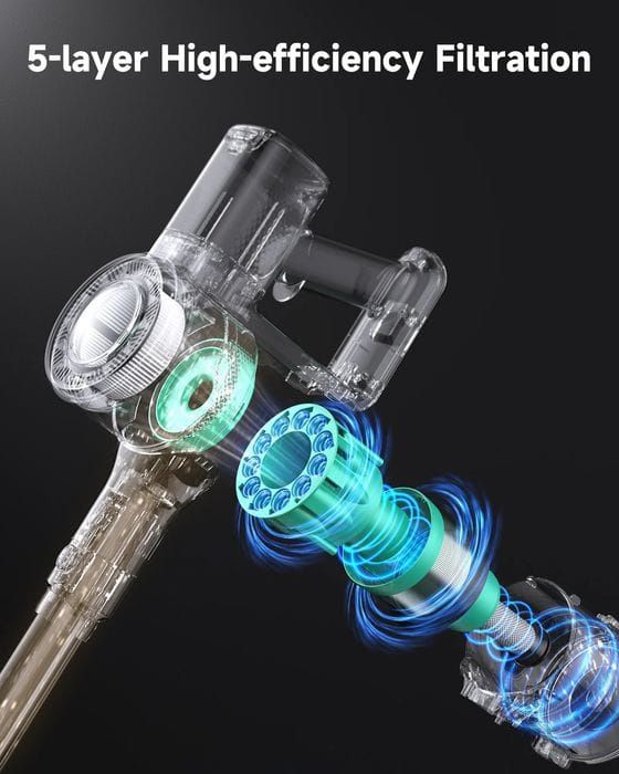 Aspirator fără fir MIUZZY M241, aspirator puternic de 30Kpa