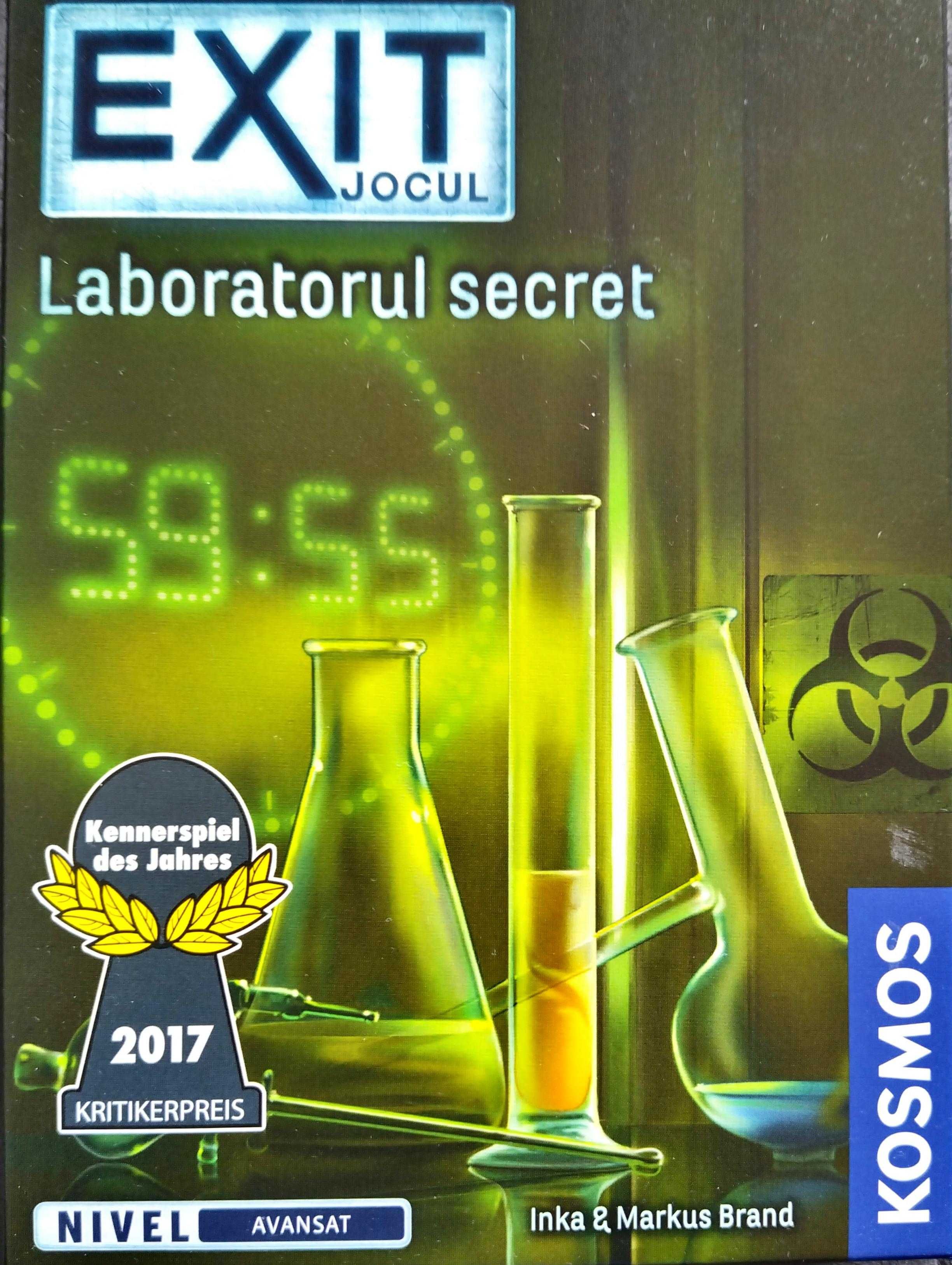 Jocul EXIT - Laboratorul secret (joc de societate- escape)