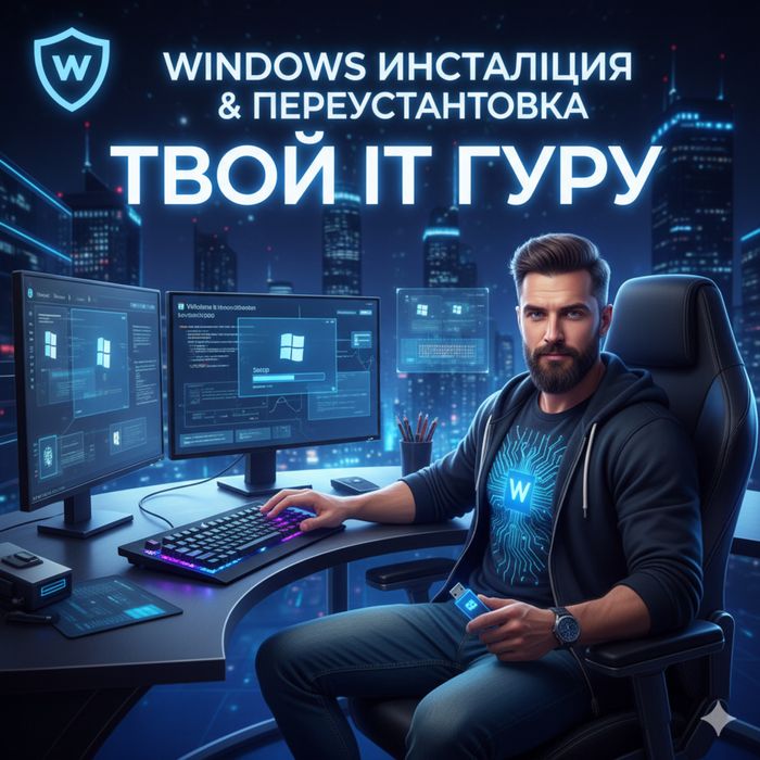 Установка переустановка windows,установка программ,айтишник