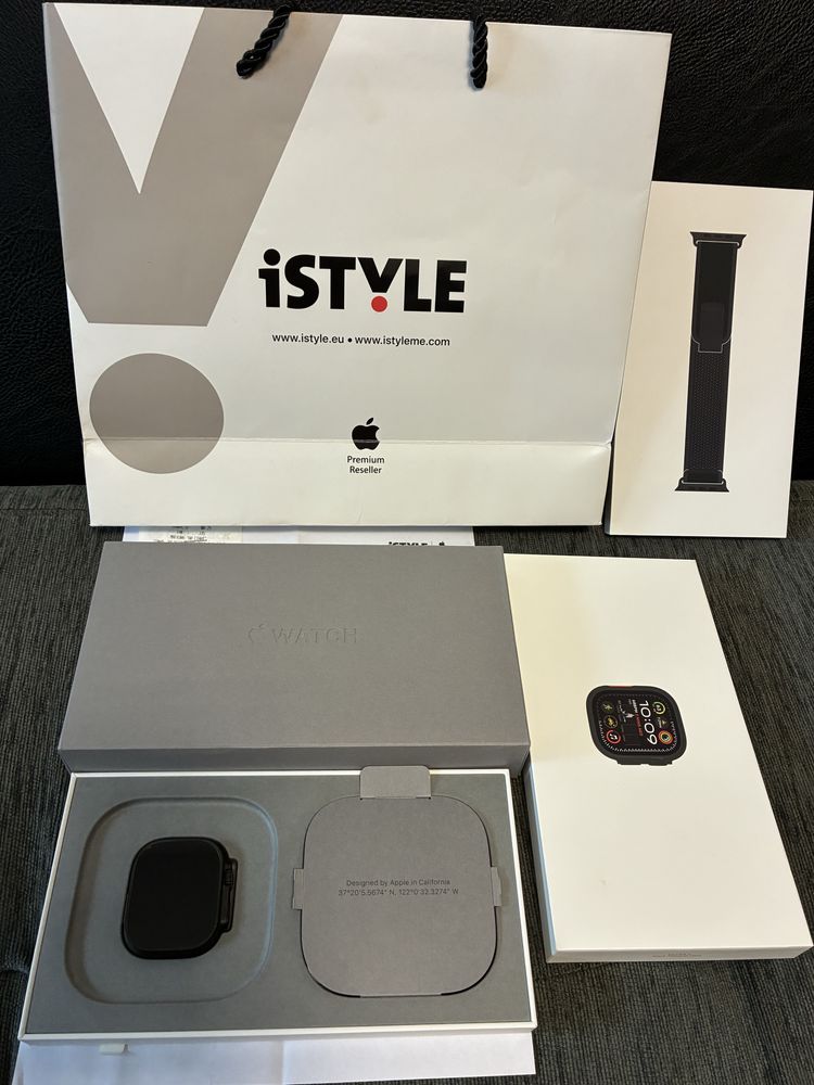 КАТО НОВ 49mm Apple watch Ultra 2 CEL Гаранция iStyle 2027г. Black