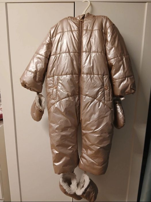 Combinezon metalizat auriu