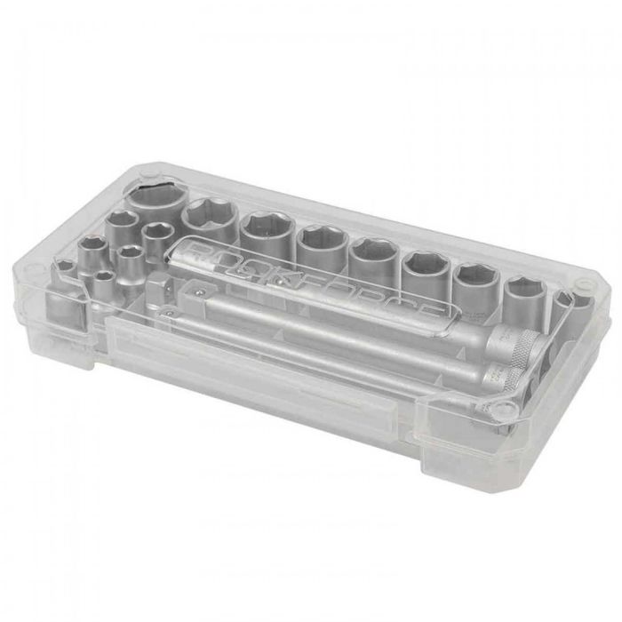 НЕМСКИ Вложки Комплект 20 части 3/8″ (6-22мм) ROCKFORCE + ЛЕД ФЕНЕР