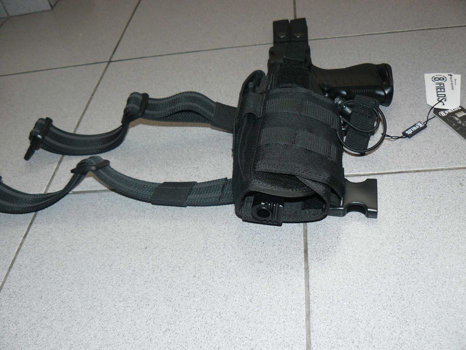 Toc Pistol 2 Ways Mana Stanga Cu Prindere Pe Picior,Nou,Black 8FIELDS