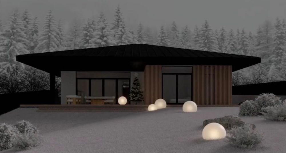 Casă parter la roșu, teren 1000 mp, proiect modern – Bucium Vișan