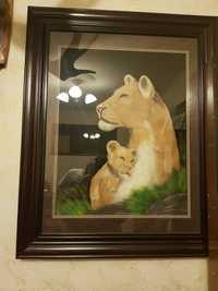 Картина "Львица и лвёнок".