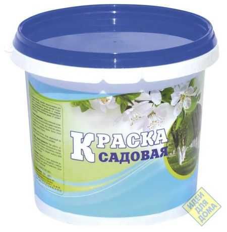 Садовая акриловая краска защита  коры дерева