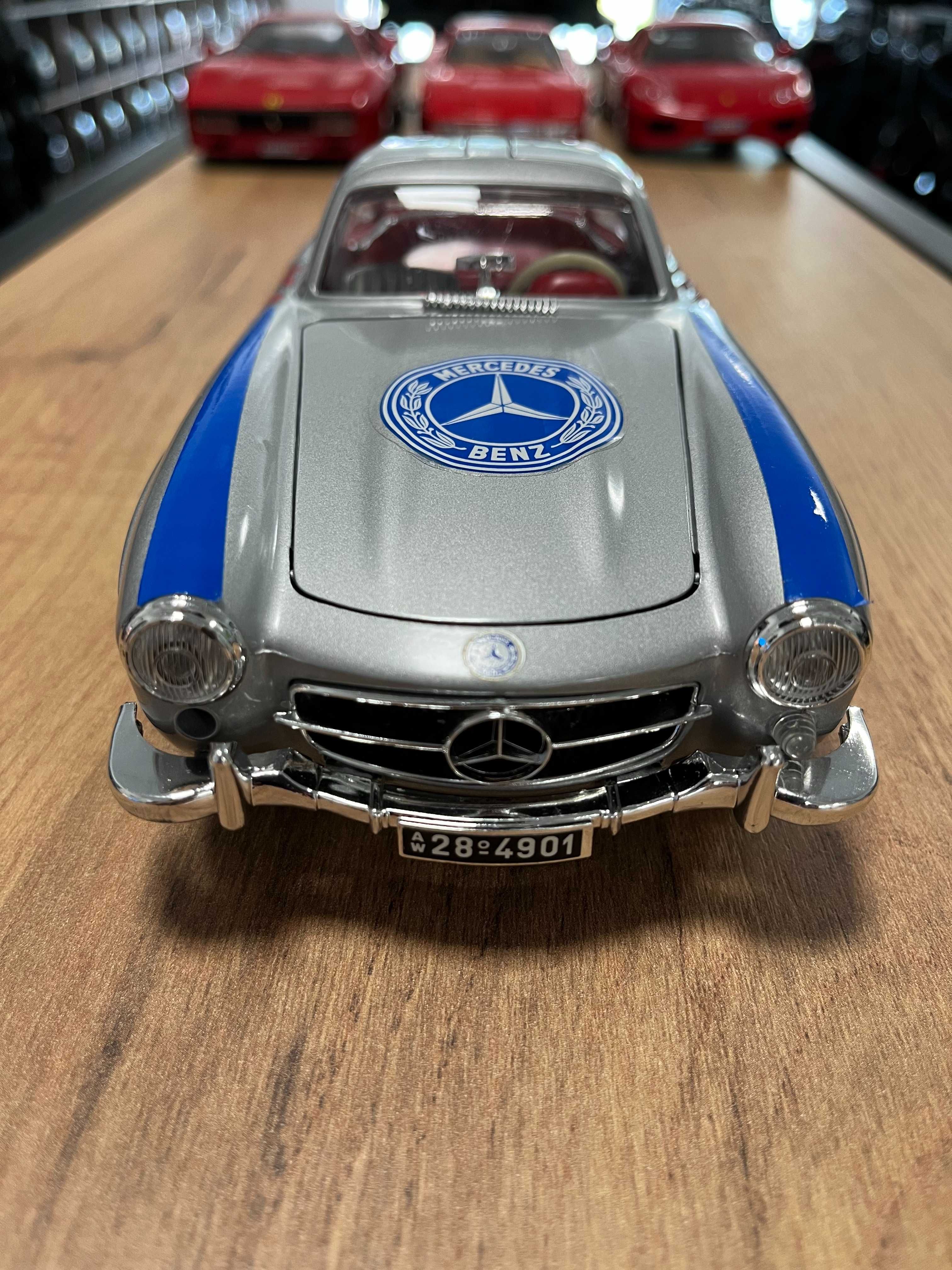 Чисто нова BBURAGO метален колекционерски модел MERCEDES BENZ 300SL