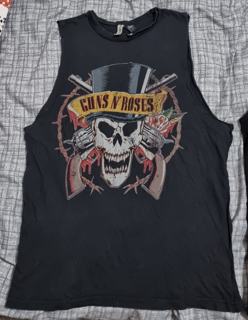 Maieu dama H&M Guns n' Roses Negru S/M