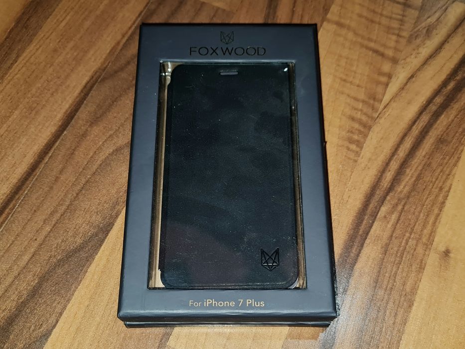 Husa flip piele originala Foxwood Apple iPhone 7 Plus 8 Plus