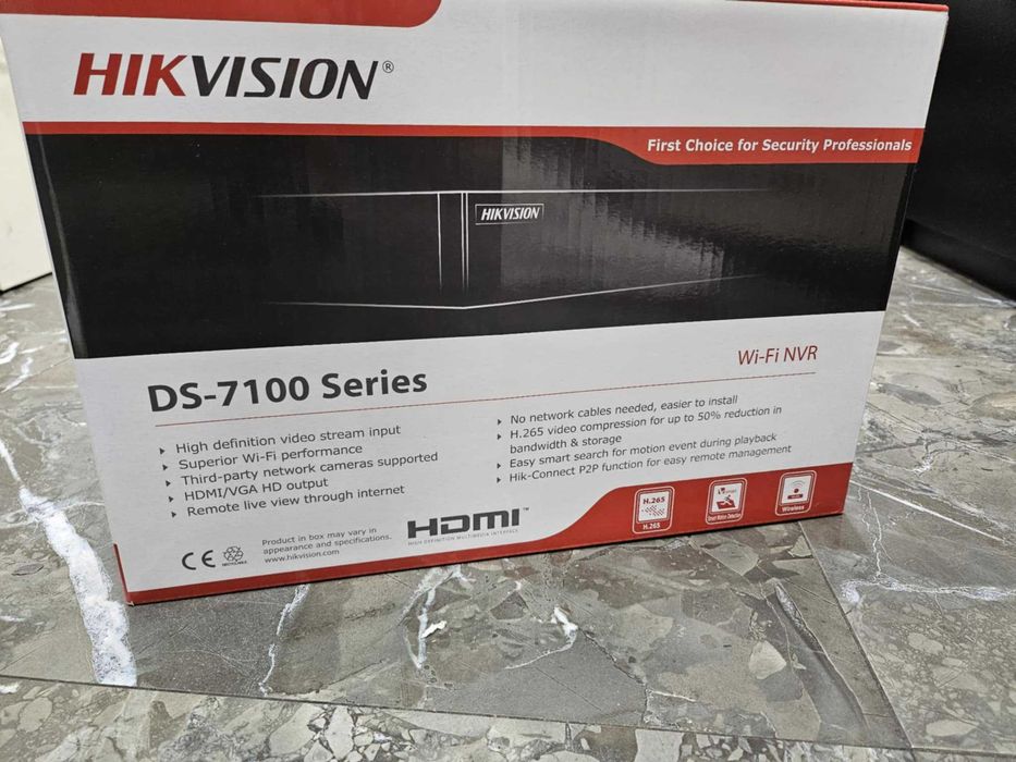 Hope Amanet P5-NVR HikVision DS-7108NI-K1/W/MC, 8 canale, 4 MP, NOU !