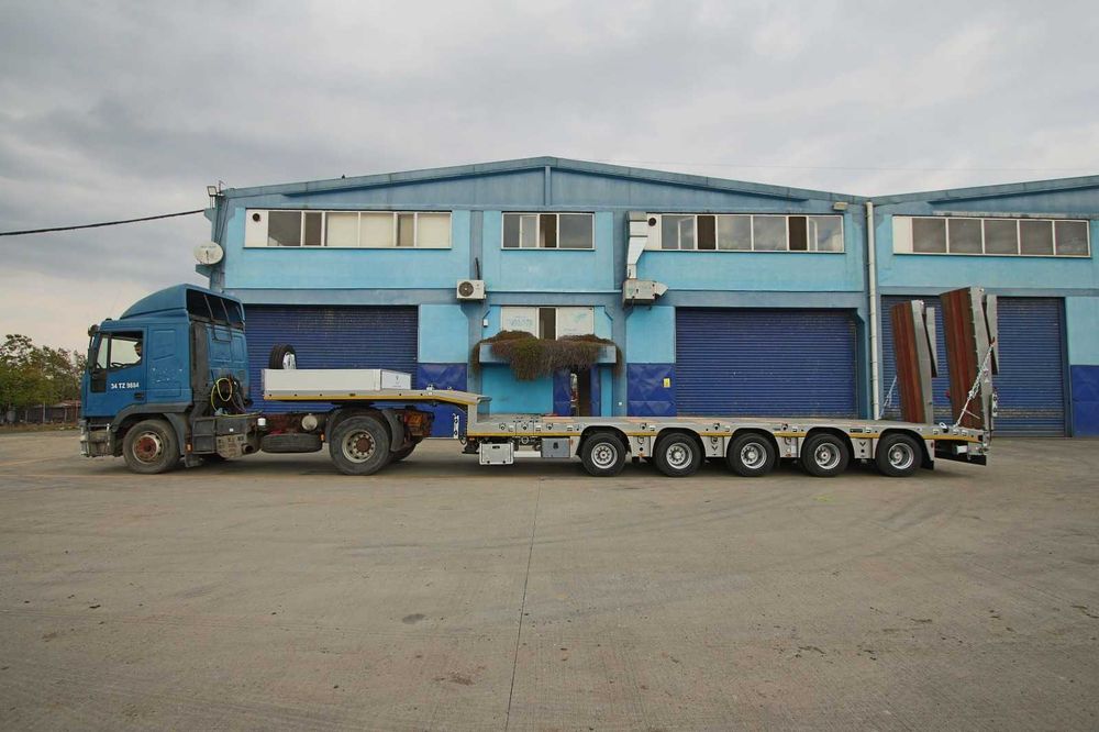 Trailer extensibil transport agabaritic cu 5 axe Yalcin 68 tone util