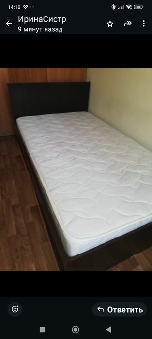 Кровать 190×140, б/у в отличном состоянии, матрац чистый, продам в свя